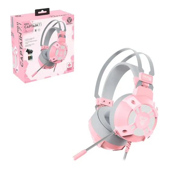Auriculares De Vincha Gamer Fantech Hg11 7.1 Sakura Febo