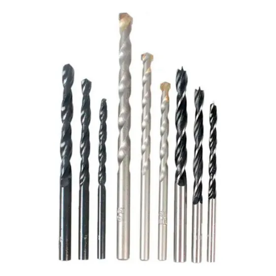 Set 9 Pzas 3metal/3concreto/3madera Bd0110cs Black+decker