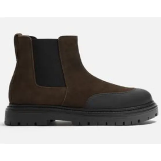 Botas De Serraje Zara. Nuevas  Talle 42, Impermeabilizadas
