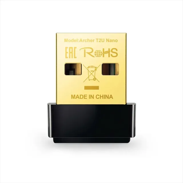 Placa De Red Usb Tp Link Archer T2u Wifi Nano Ac600 Dual Band