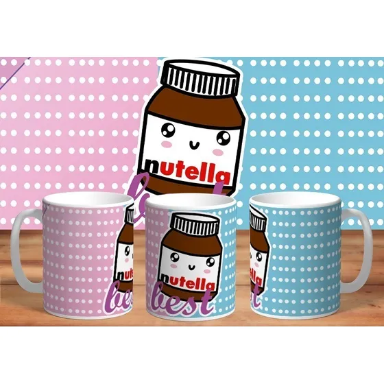 Combo Tazas S Bff: Tostada Con Nutella