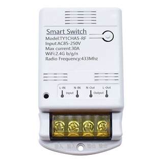 Módulo De Relé Tuya Wifi 30a 85-250v Smart Switch Diy 433mhz Módulo De Relé Tuya Wifi 30a 85-250v Smart Switch Diy 433mhz