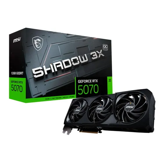 Mercado Livre Placa De Video Msi Geforce Rtx 5070 Shadow 3x Oc 12gb Gddr7 image