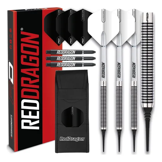 Dardo  0.63 Oz 0.71 Tallo Dragon Rojo Blanco Vuelo