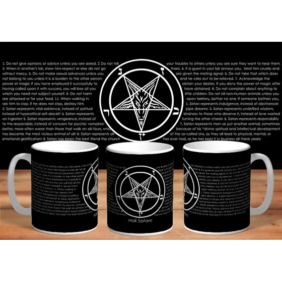 Taza Hail Satan: 10 Mandamientos