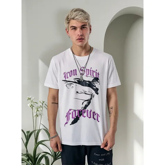 Remera Hombre Algodon Peinado Iron Spirit Acres De Diamante