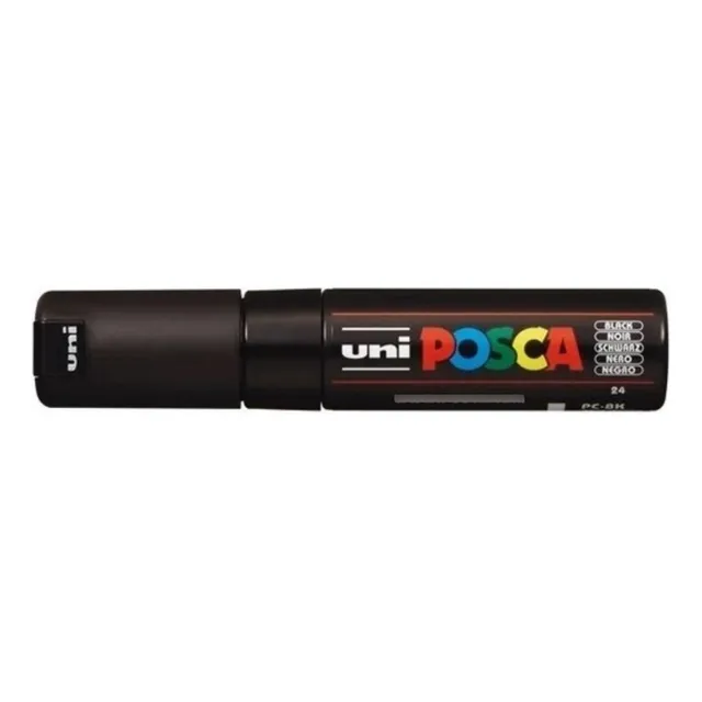 Marcador De Uni Posca Pc-8k Pintura Acrilica Negro