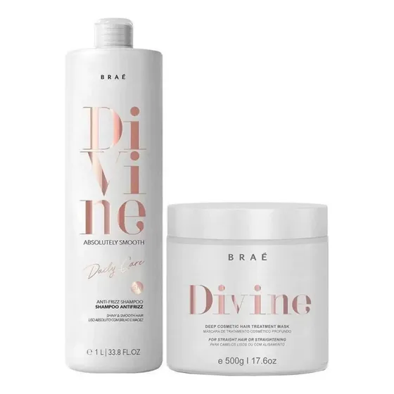 Braé Kit Divine Shampoo 1000ml + Máscara 500g