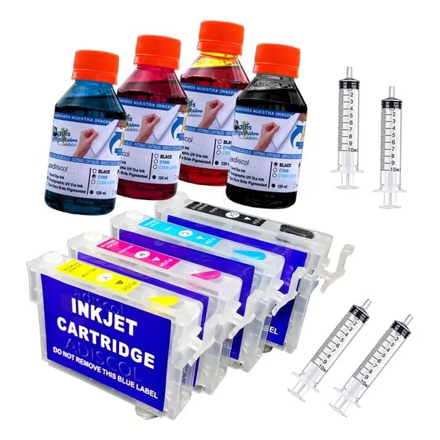 Cartuchos Recargables Xp2101 + Conversión + 480ml De Tinta