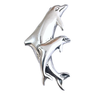 Prendedor Delfines Plata Ley.925 4 Gramos Prendedor Delfines Plata Ley.925 4 Gramos