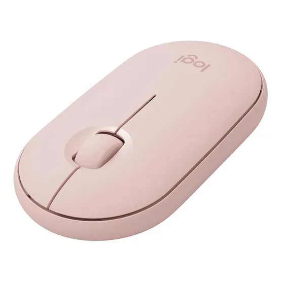 Mouse Logitech M350 Opt Usb Sem Fio Rc/nano Rose Cor Rosa