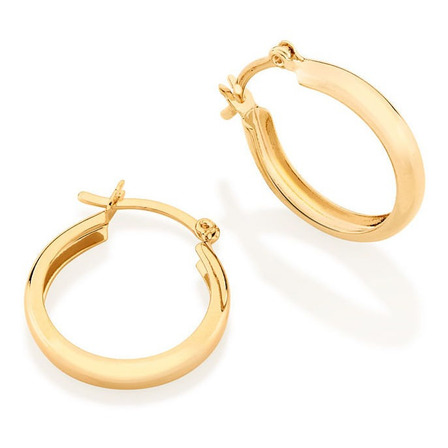 Brinco Rommanel Argola Lisa Med. 1,6 Cm Fol Ouro 18k 520901 Cor Dourado Brinco Rommanel Argola Lisa Med. 1,6 Cm Fol Ouro 18k 520901 Cor Dourado