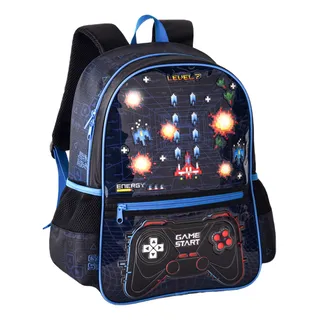 Mochila Video Game Interação Com Led Costas Clio Style Mochila Video Game Interação Com Led Costas Clio Style