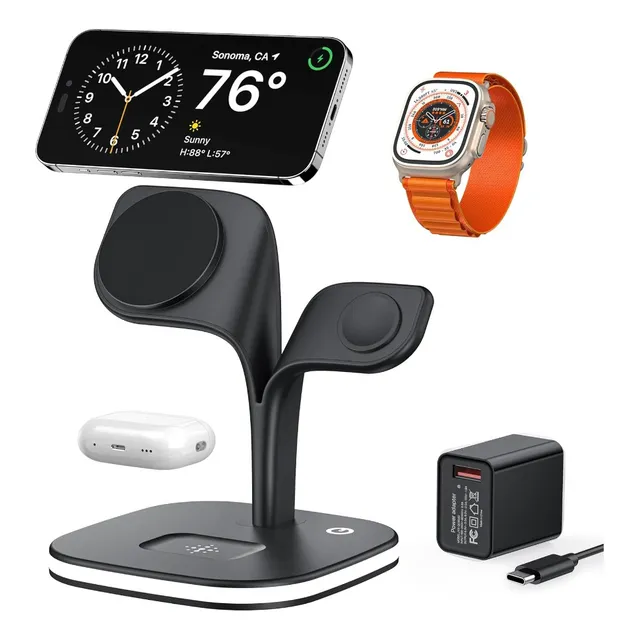 Estación De Carga Inalámbrica Apple / iPhone Iwatch AirPods