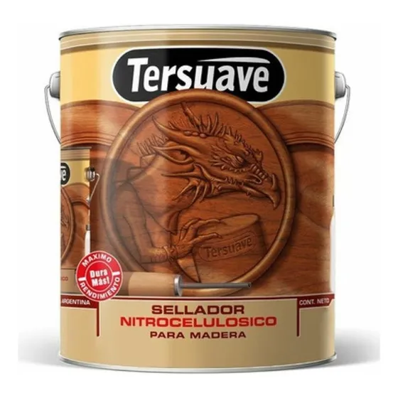 Sellador Nitrocelulosico Tersuave Para Madera 4 Lts Mf Shop