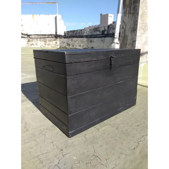 Baul En Madera Negro