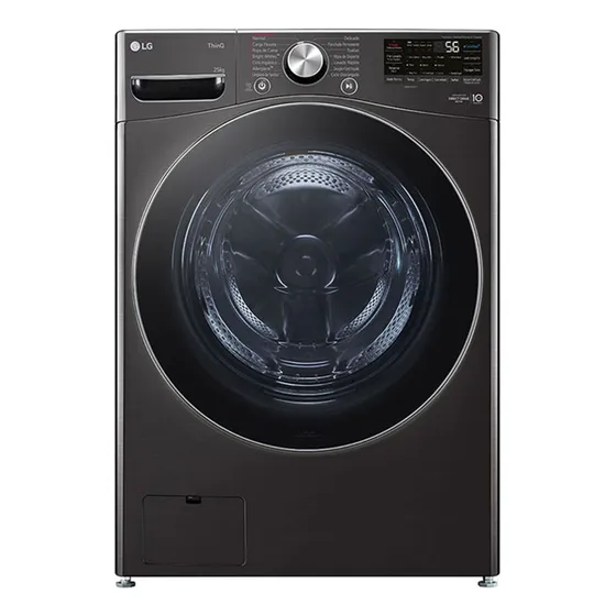 Lavadora LG Carga Frontal 25kg Ai Dd Steam 6 Motion Dd Ng Color Negro
