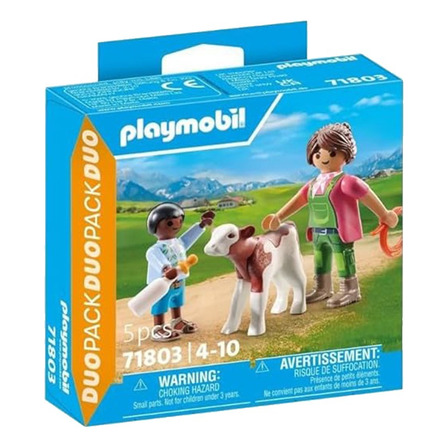 Playmobil 71803 Duo Pack Granjera Con Niño Y Ternero +5pcs Playmobil 71803 Duo Pack Granjera Con Niño Y Ternero +5pcs