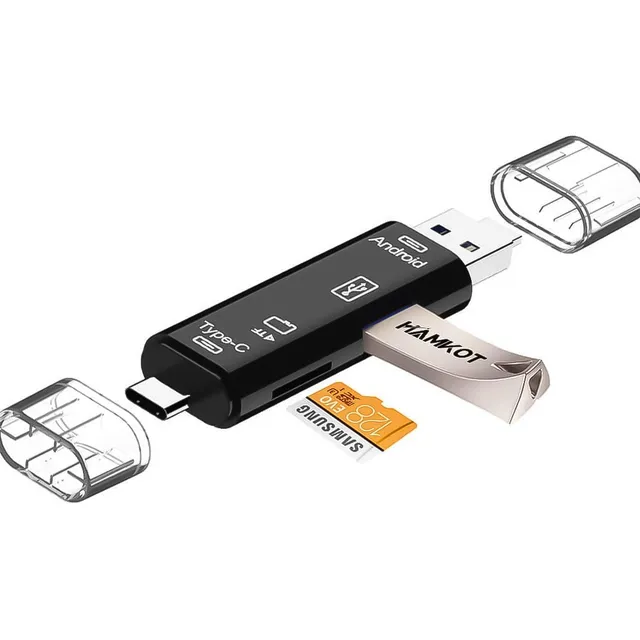 Adaptador Otg Usbc Tipo C 3.1 A Usb 3.0 Micro-usb Micro-sd