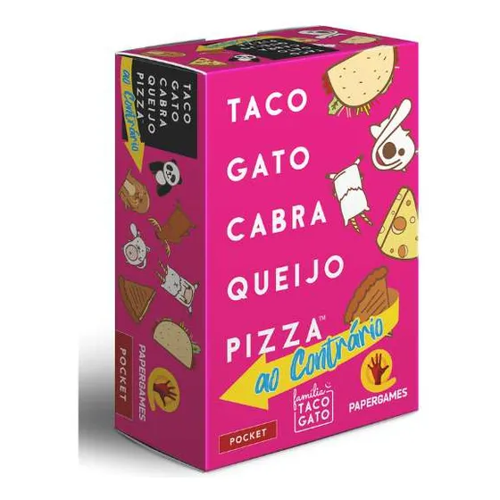 Taco Gato Cabra Queijo Pizza Ao Contrário família Taco Gato