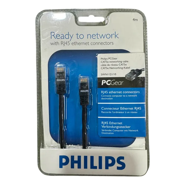 Cable De Red Philips 4m Rj45 Ethernet Cat5e Oferta X20