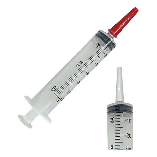 Seringa 60ml S/ag Bico Cateter Com 5 Unidades
