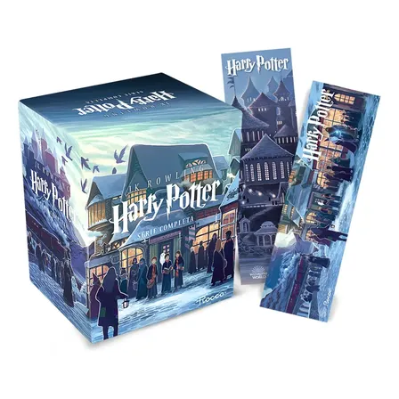 Box Harry Potter Scholastic - castelo (caixa azul) - Rowling, J.K. - Rocco - Capa Mole