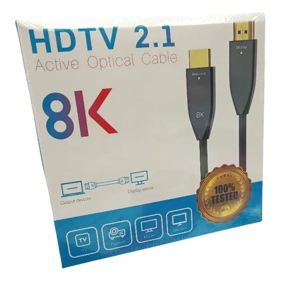 Cable Hdmi V 2.1  De Fibra 8k 4k 40 Metros