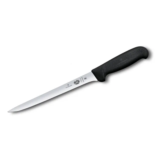 Cuchillo Victorinox® Filetero Fibrox Hoja Flexible, 20cm Color Negro
