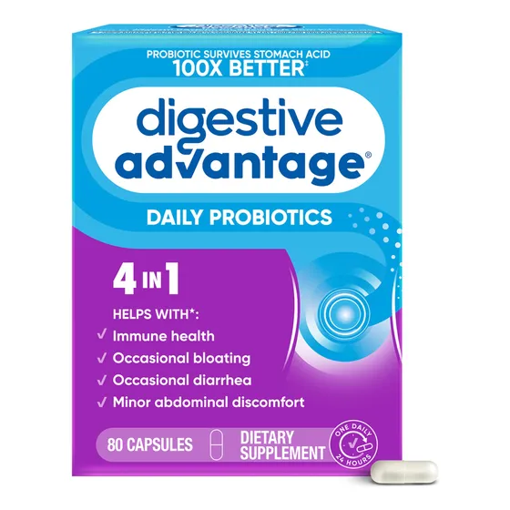 Cápsulas Probióticas Digestive Advantage Daily, 80 Unidades