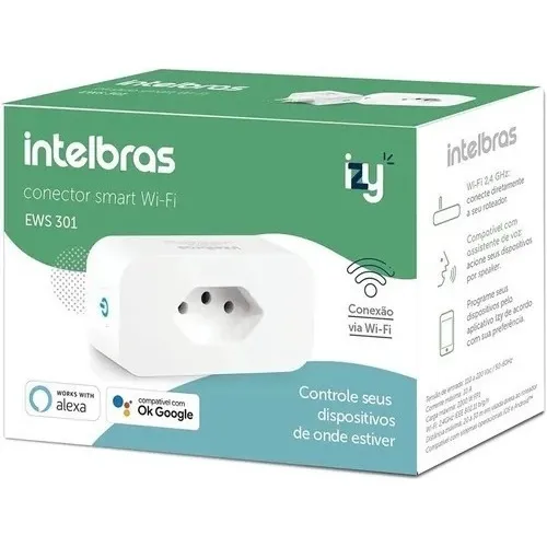 Interruptor Conector Inteligente Wi-fi Intelbras Ews 301