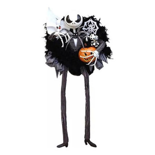 Jack Wreath Skellington Corona De Halloween Puerta Delantera Jack Wreath Skellington Corona De Halloween Puerta Delantera
