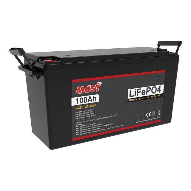 Bateria Litio Must 25.6v 100ah Lp15-24100 Lifepo4
