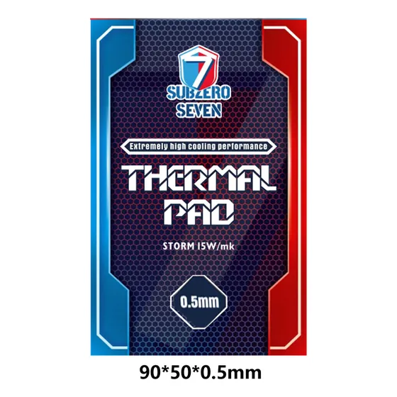 Pad Térmico Subzero Seven 15w/mk 1.0mm 100x100 Mm