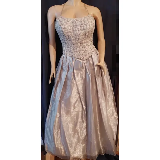 Vestido Largo Gris - Talla S - Marca Savoy's