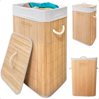 Cesto De Roupa Com Tampa E Alça Retangular Bambu Forrado Grande Para Banheiro Lavanderia Quarto Tecido Multiuso Cor Bege Natural Irsina Cesto De Roupa Com Tampa E Alça Retangular Bambu Forrado Grande Para Banheiro Lavanderia Quarto Tecido Multiuso Cor Bege Natural Irsina