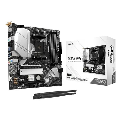 Placa Mãe ASRock B550M Steel Legend AMD AM4 DDR4 PCIe 4.0