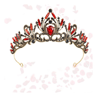 Cieher Corona De Reina De Corazones, Corona De Cristal Rojo Cieher Corona De Reina De Corazones, Corona De Cristal Rojo
