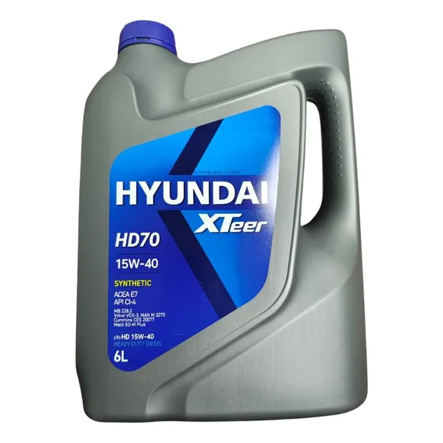 Aceite Hyundai Xteer Sintético 15w-40 6l Línea Pesada