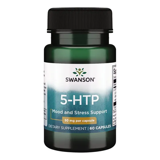 5 Htp Triptofano 50 Mg 60 Capsulas Swanson