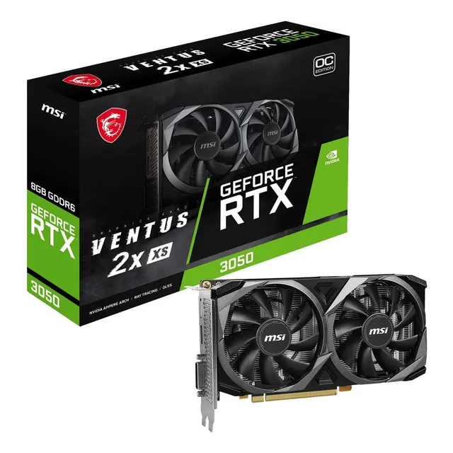 Tarjeta De Video Msi Rtx 3050 Ventus 2x Xs Oc 8gb Gddr6