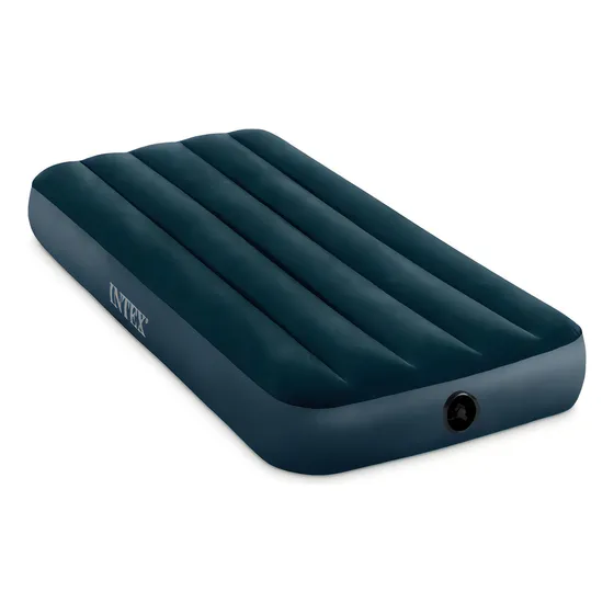Colchón inflable Intex Dura Beam color azul hasta 272kg de 76cm x 191cm x 25cm