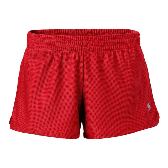 Soffe Mini Pantalon Corto Malla Para Mujer Rojo Talla M -