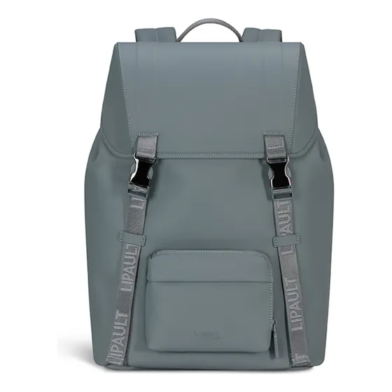 Mochila Lipault Lost In Berlin Exile Cement Storm Color Gris