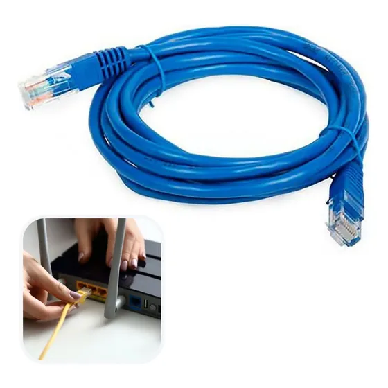 Cabo Rede Internet 5 Metros Grande Pronto Para Ps4 Ps5 Xbox