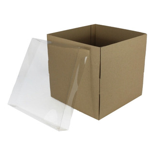 1 Pza Caja Para Regalo Pastel Cubo 30x30x30 Carton Kraft 1 Pza Caja Para Regalo Pastel Cubo 30x30x30 Carton Kraft