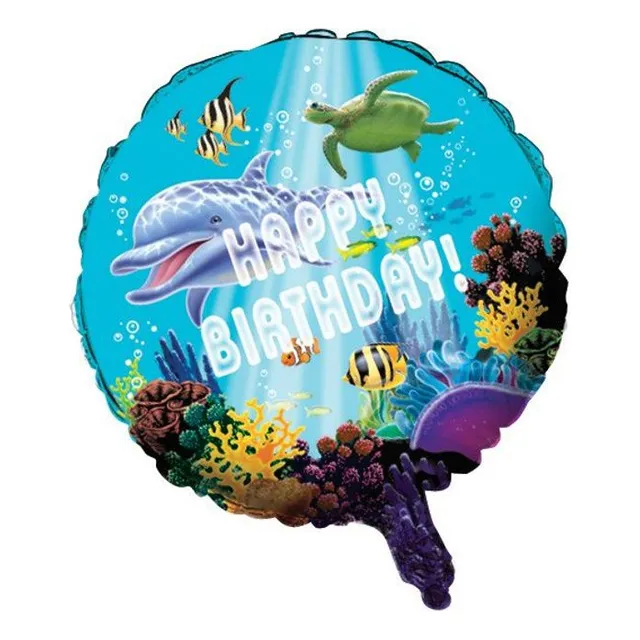 Creativo Converting Oceano Party Metalico Globo 18inch