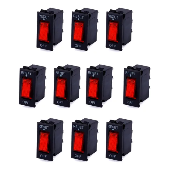 10 Piezas Switch Interruptor Balancín 125v Ac 15a Iluminado