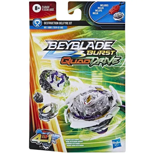 Beyblade Quaddrive - Destruction Belfyre B7 - Hasbro - Color Plateado