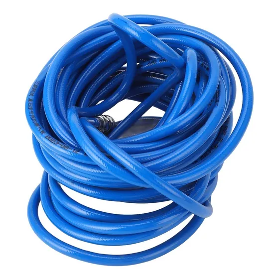 Manguera De Pvc Neumática Flexible Azul De 15 M Con Conector
